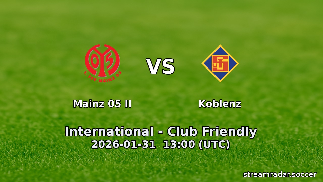 Mainz 05 II vs Koblenz