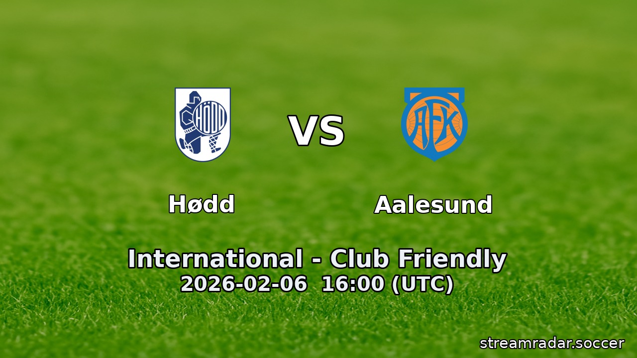 Hødd vs Aalesund