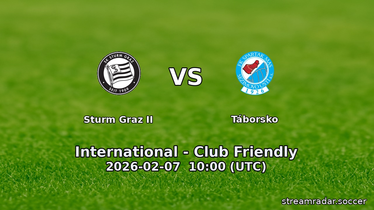 Sturm Graz II vs Táborsko
