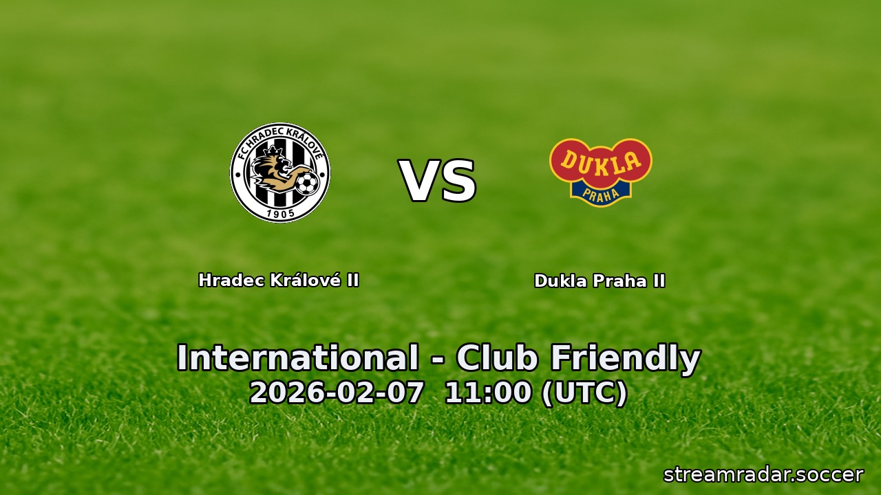 Hradec Králové II vs Dukla Praha II