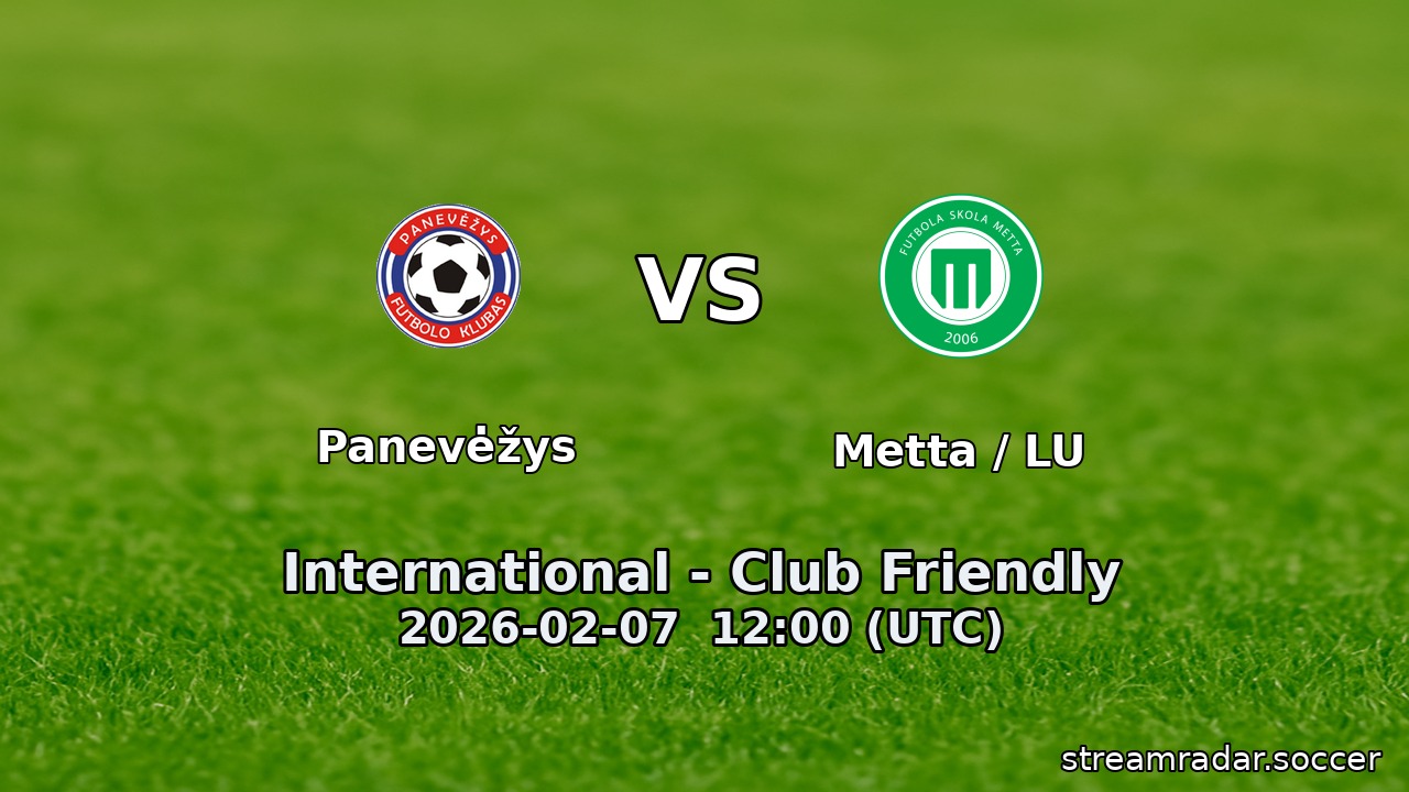 Panevėžys vs Metta / LU