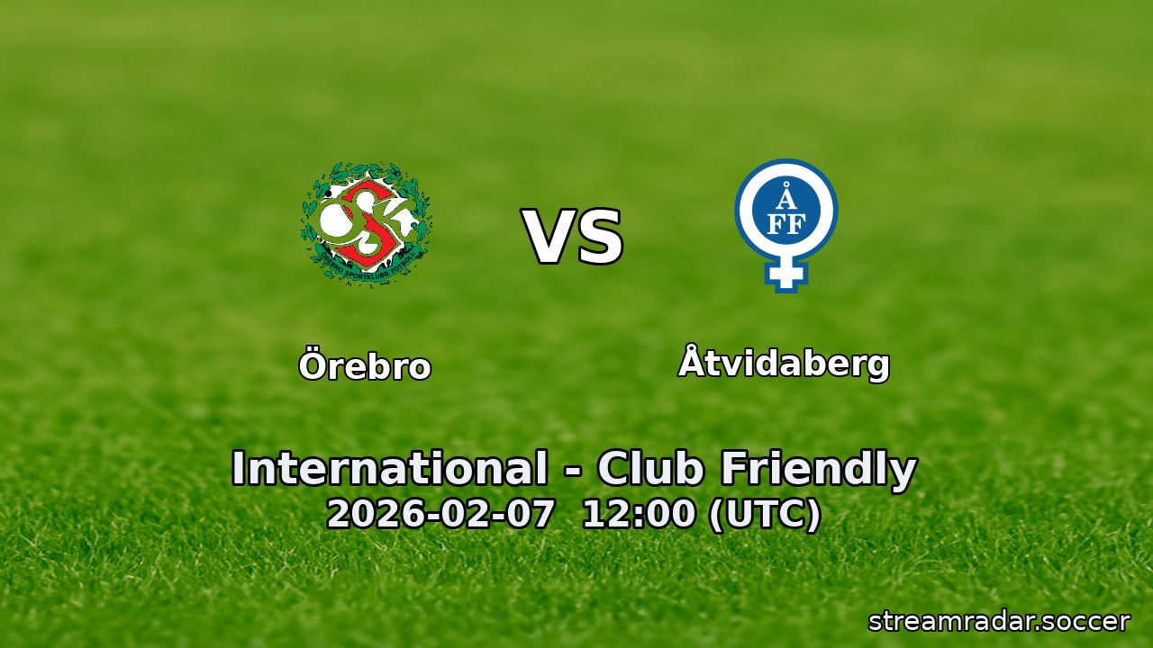 Örebro vs Åtvidaberg