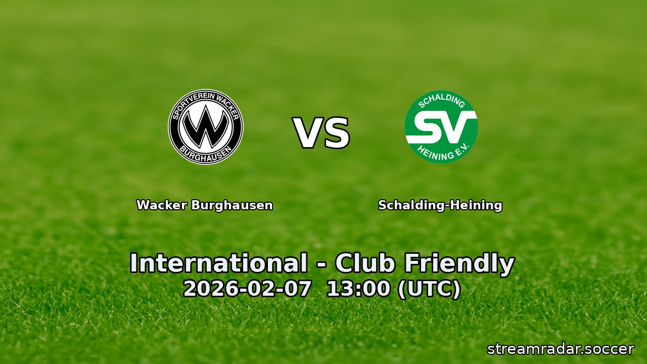 Wacker Burghausen vs Schalding-Heining