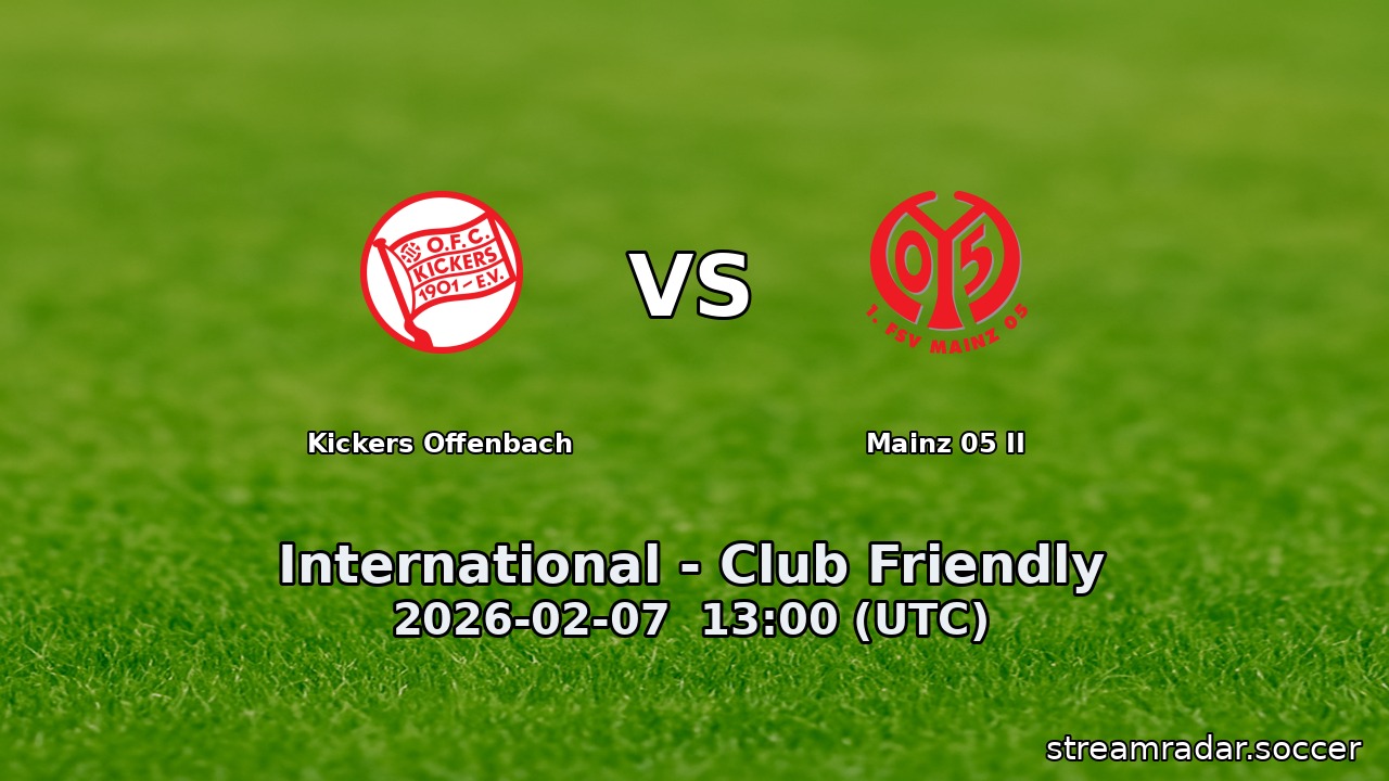 Kickers Offenbach vs Mainz 05 II
