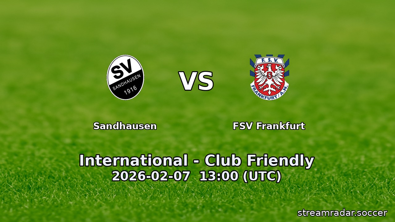 Sandhausen vs FSV Frankfurt