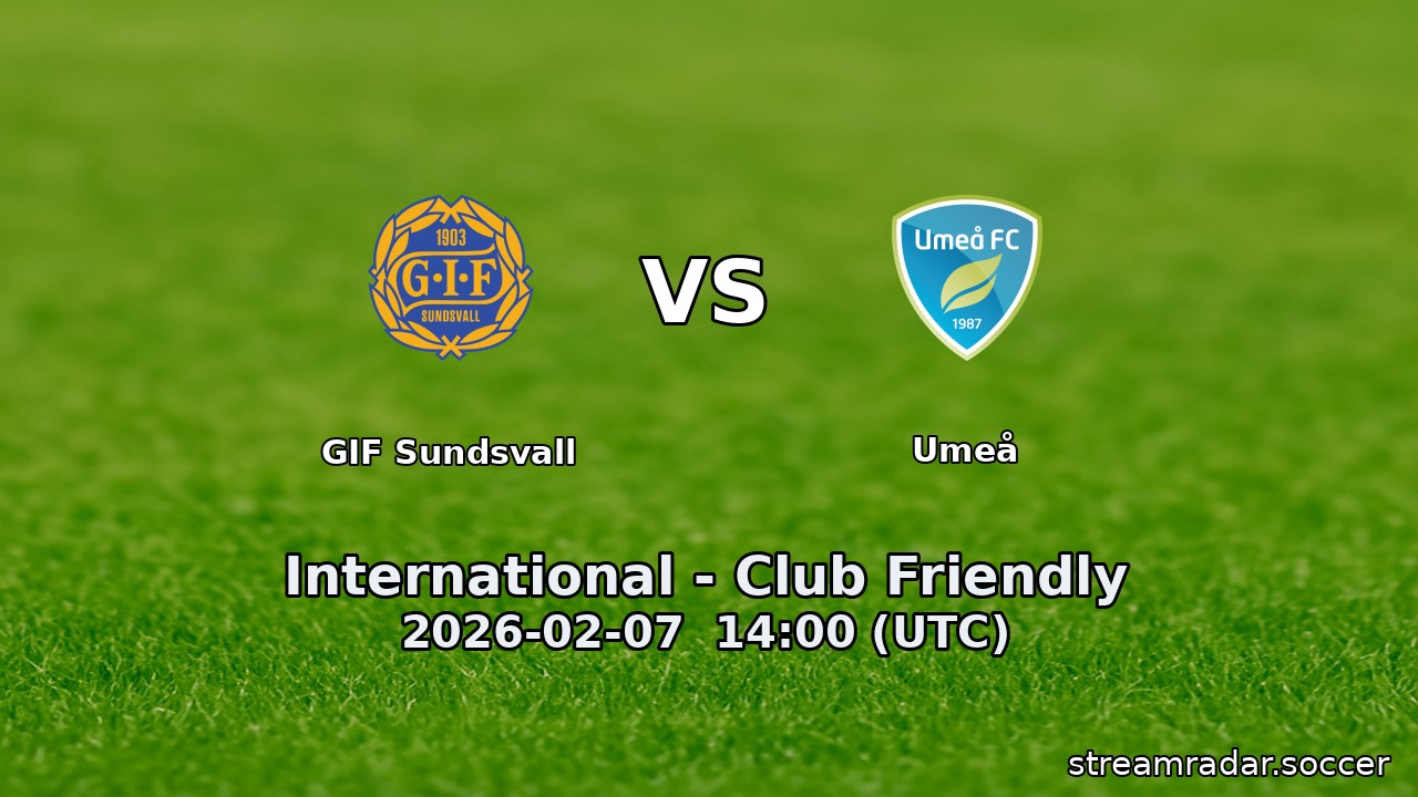 GIF Sundsvall vs Umeå