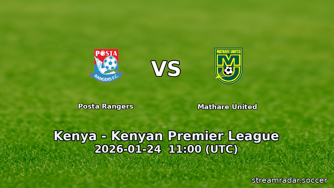 Posta Rangers vs Mathare United