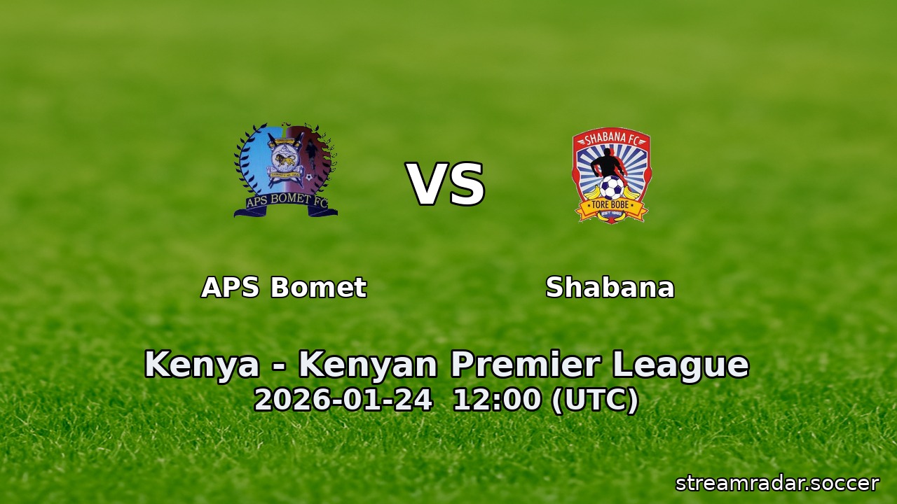 APS Bomet vs Shabana