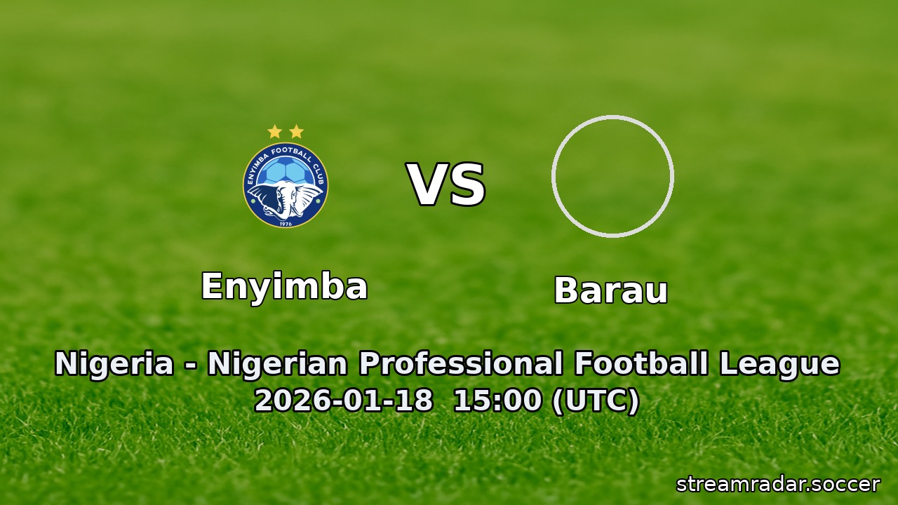 Enyimba vs Barau
