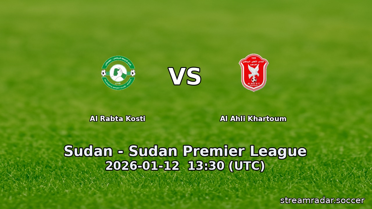 Al Rabta Kosti vs Al Ahli Khartoum