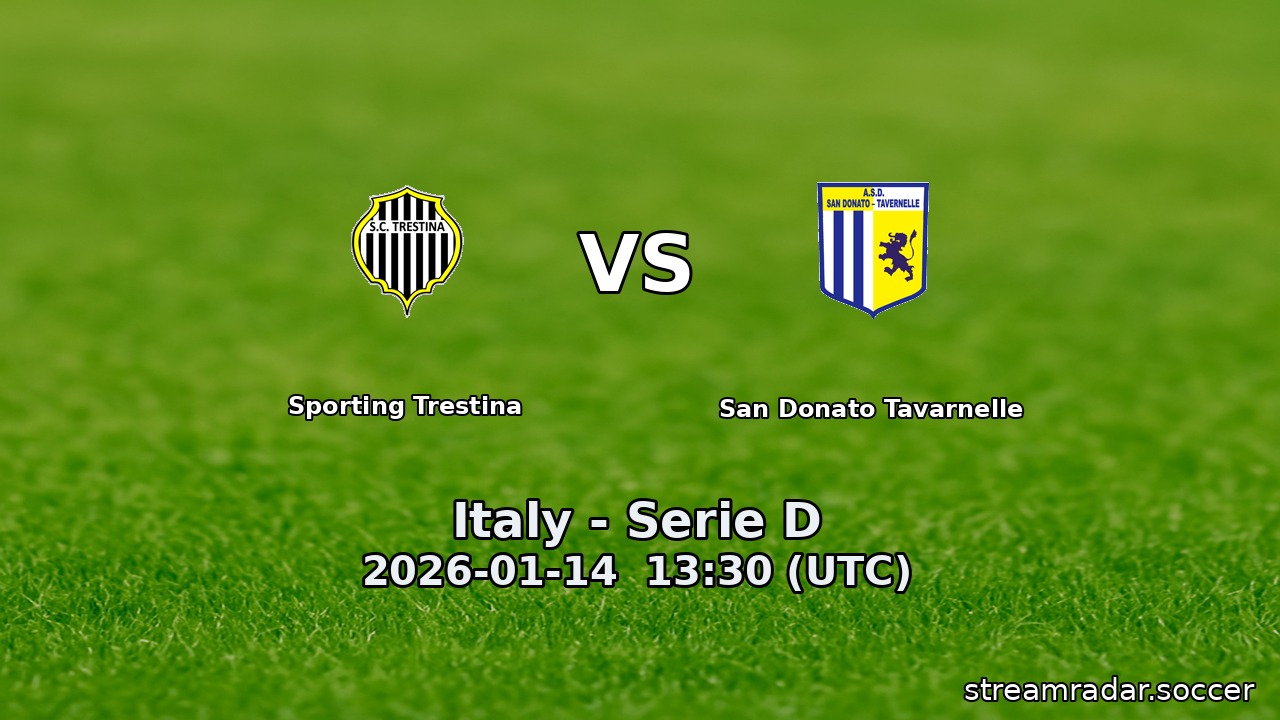 Sporting Trestina vs San Donato Tavarnelle