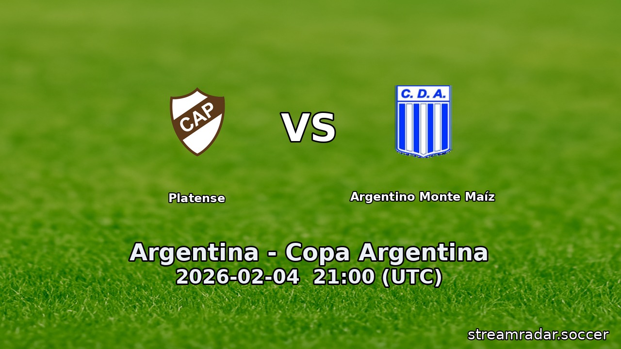 Platense vs Argentino Monte Maíz