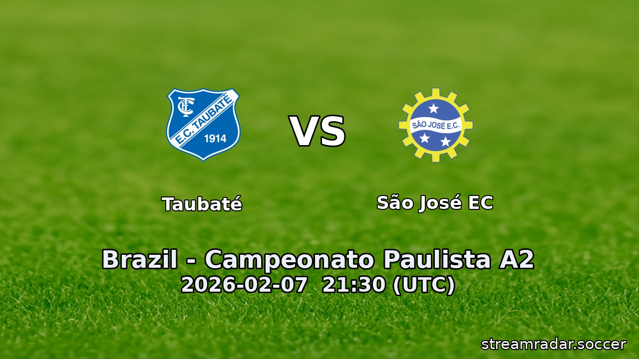 Taubaté vs São José EC