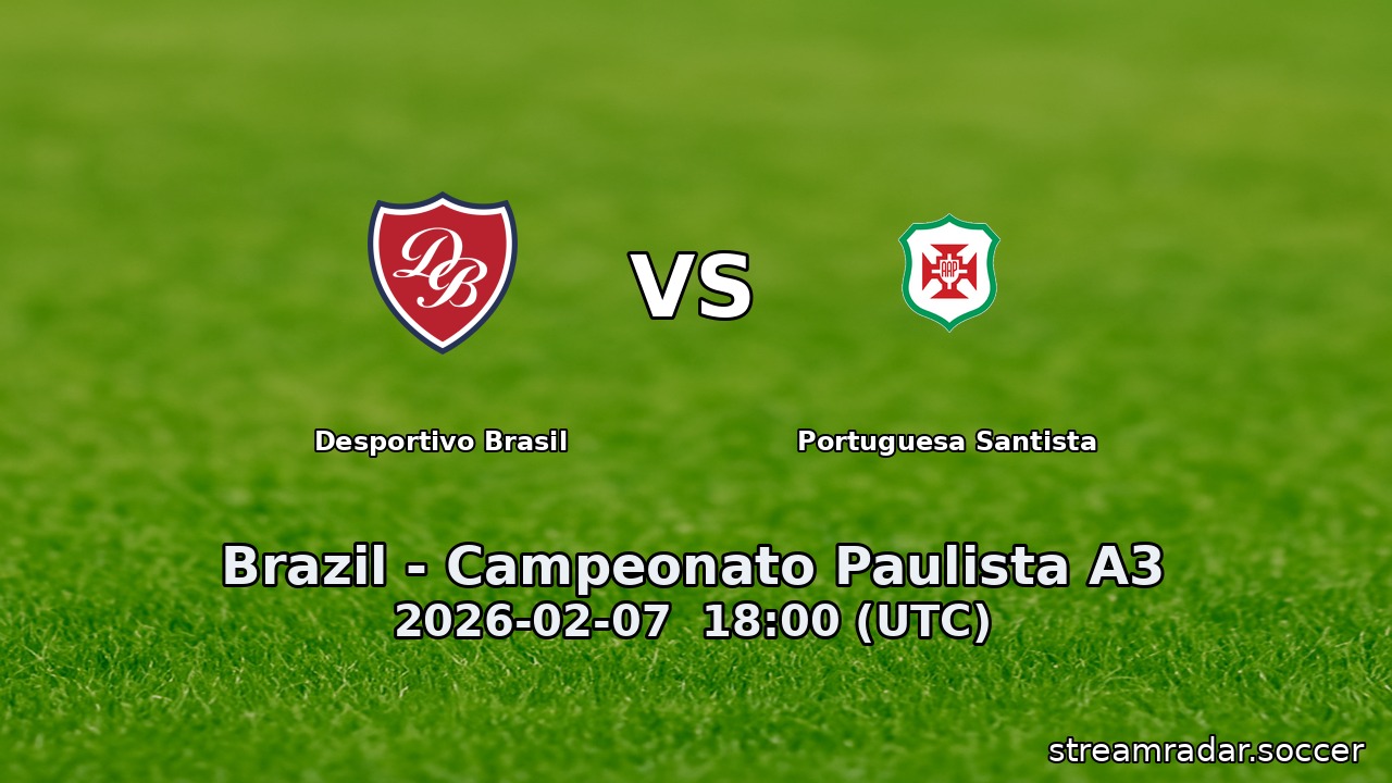 Desportivo Brasil vs Portuguesa Santista