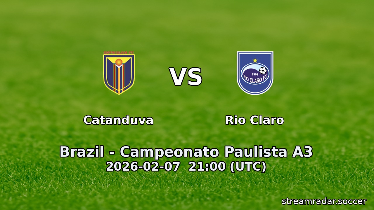 Catanduva vs Rio Claro