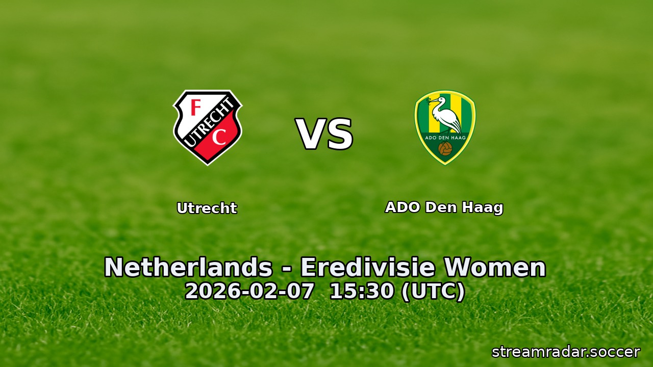 Utrecht vs ADO Den Haag