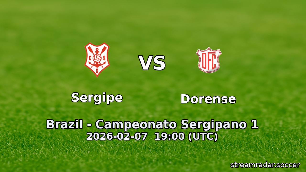 Sergipe vs Dorense