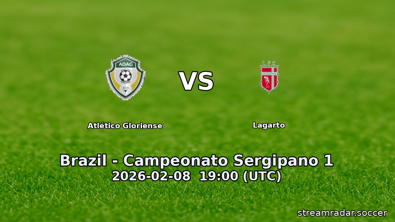 Atlético Gloriense vs Lagarto