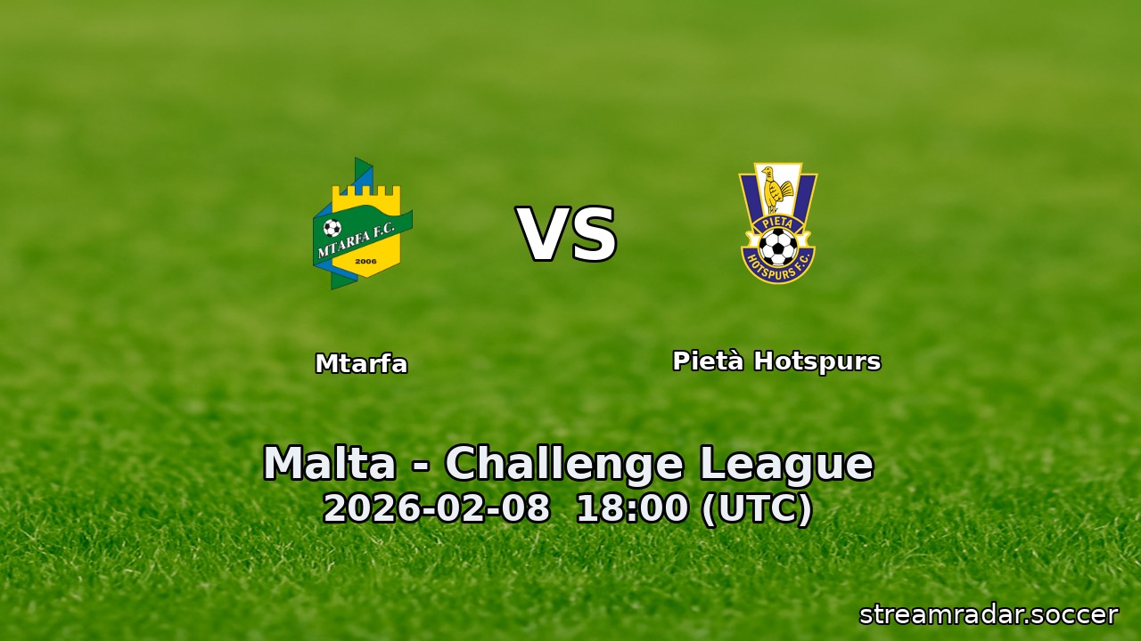 Mtarfa vs Pietà Hotspurs