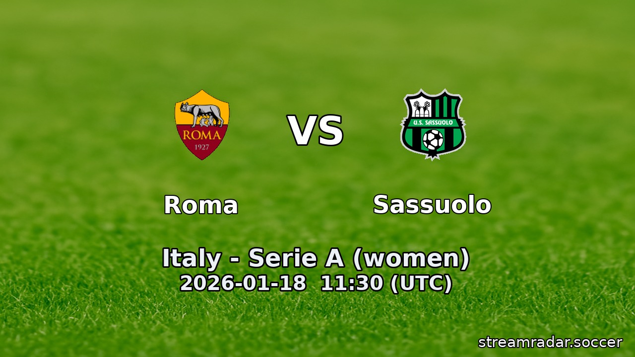 Roma vs Sassuolo