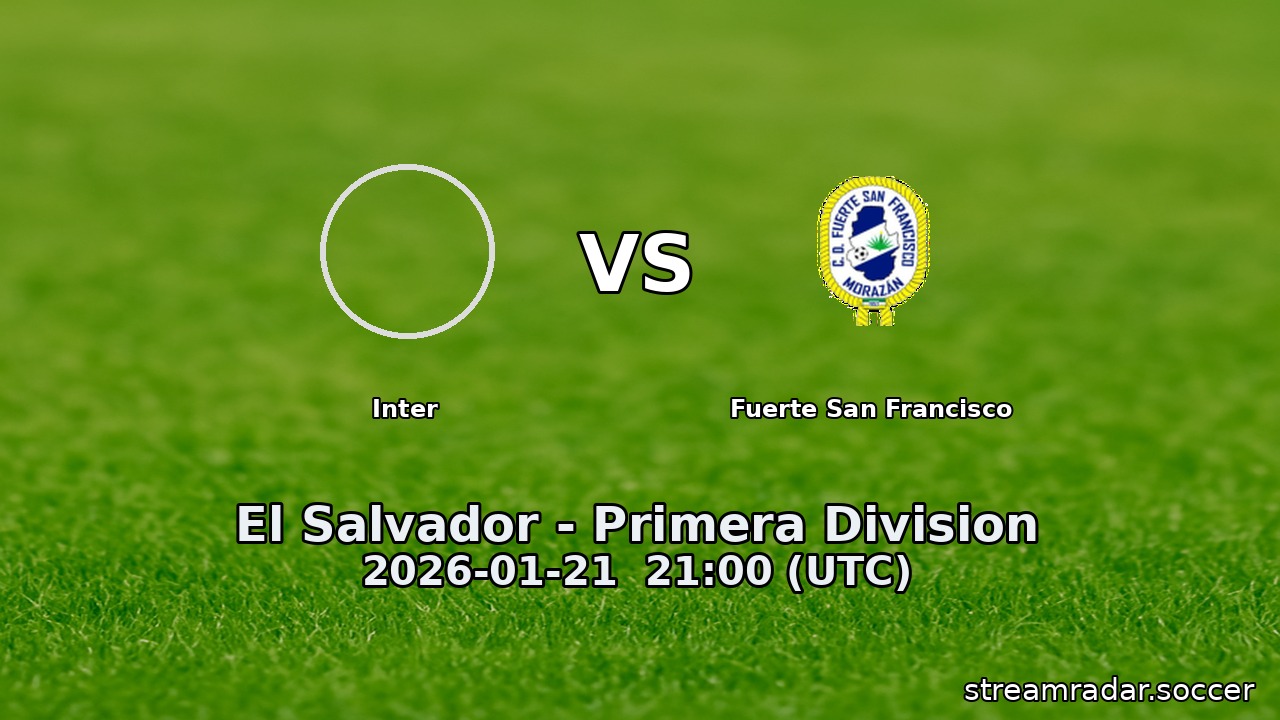Inter vs Fuerte San Francisco