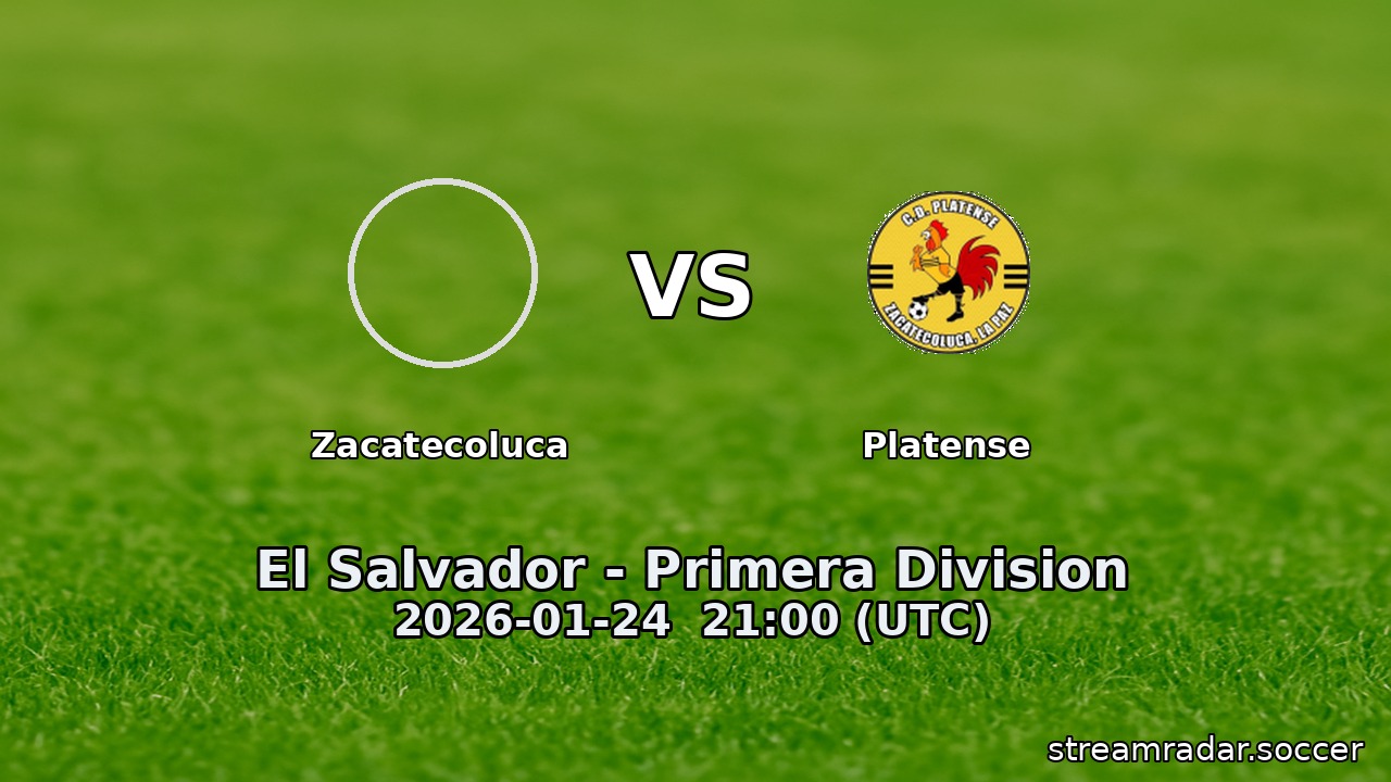 Zacatecoluca vs Platense