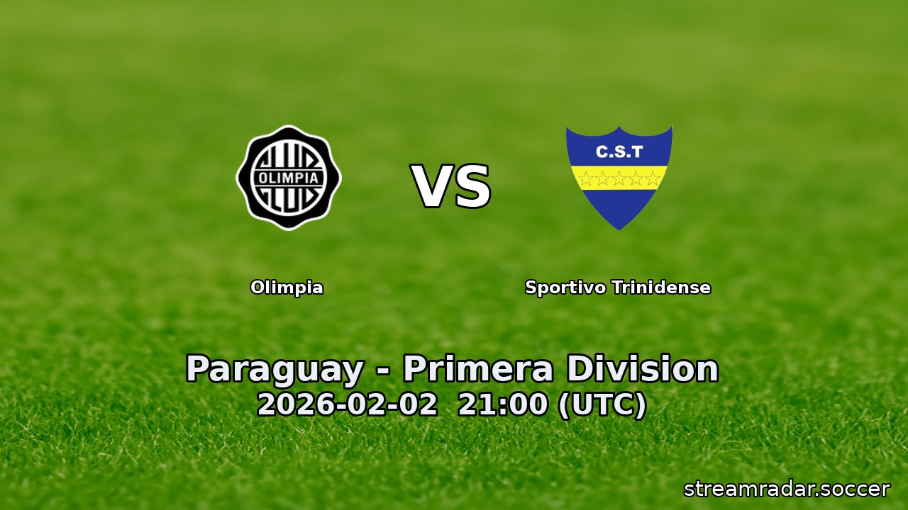 Olimpia vs Sportivo Trinidense