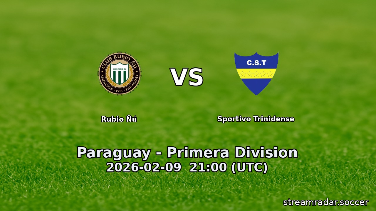Rubio Ñú vs Sportivo Trinidense