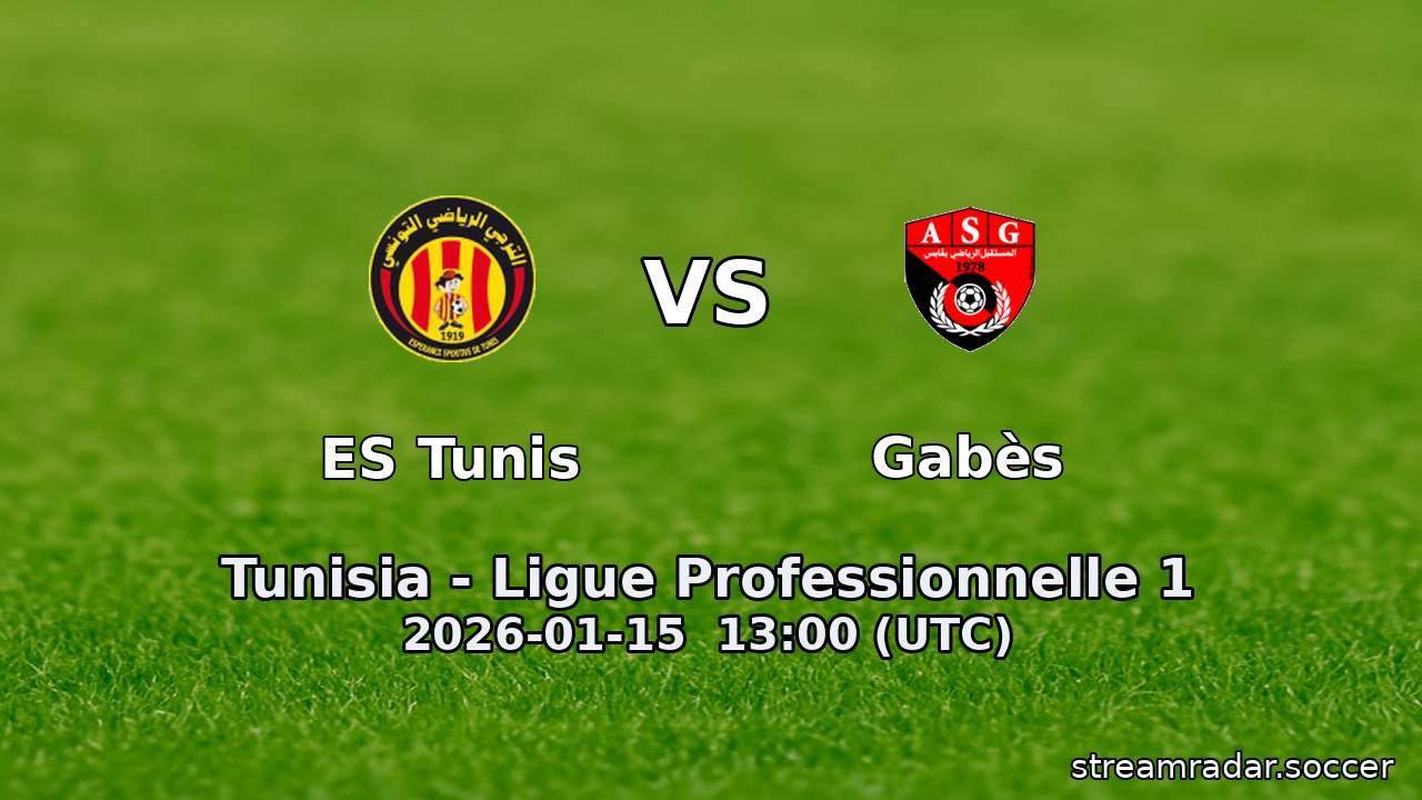 ES Tunis vs Gabès