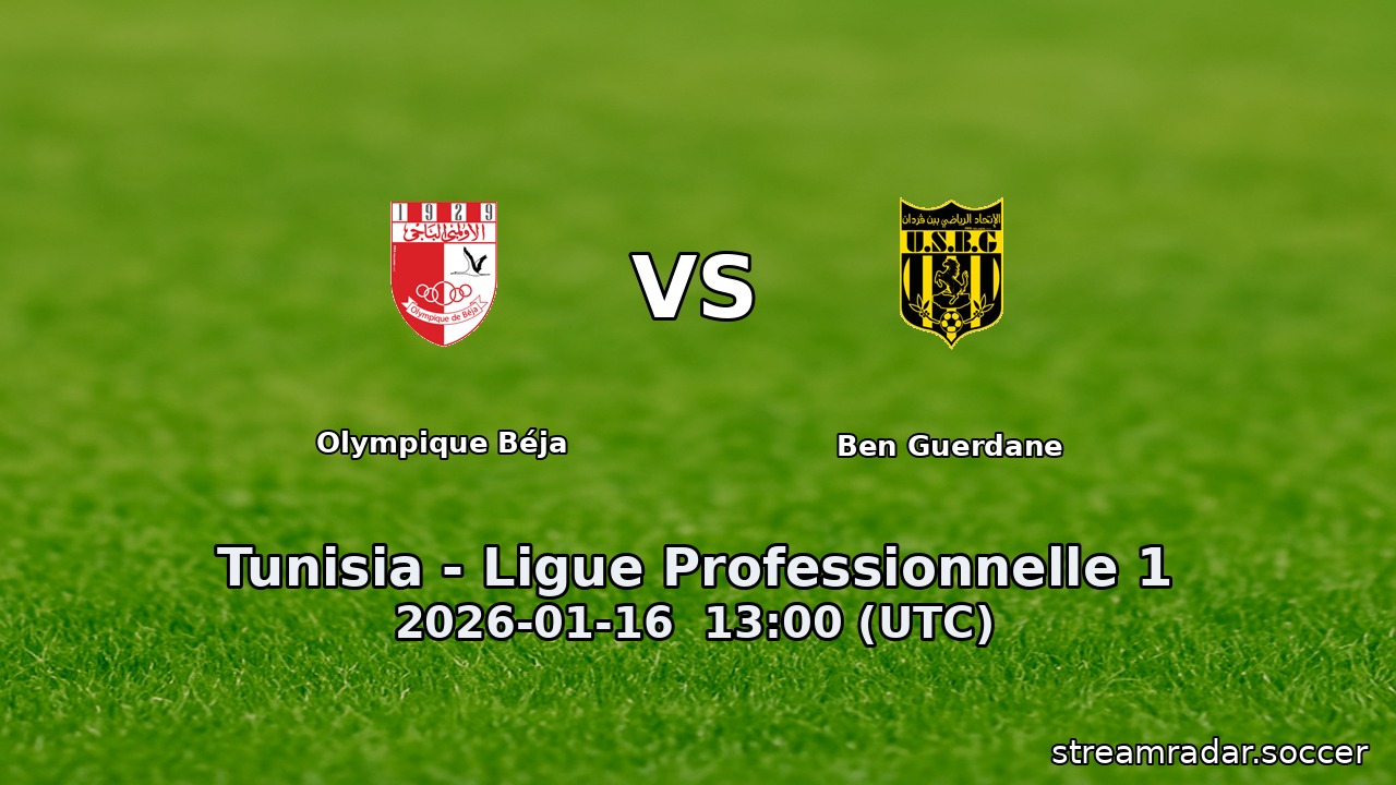 Olympique Béja vs Ben Guerdane