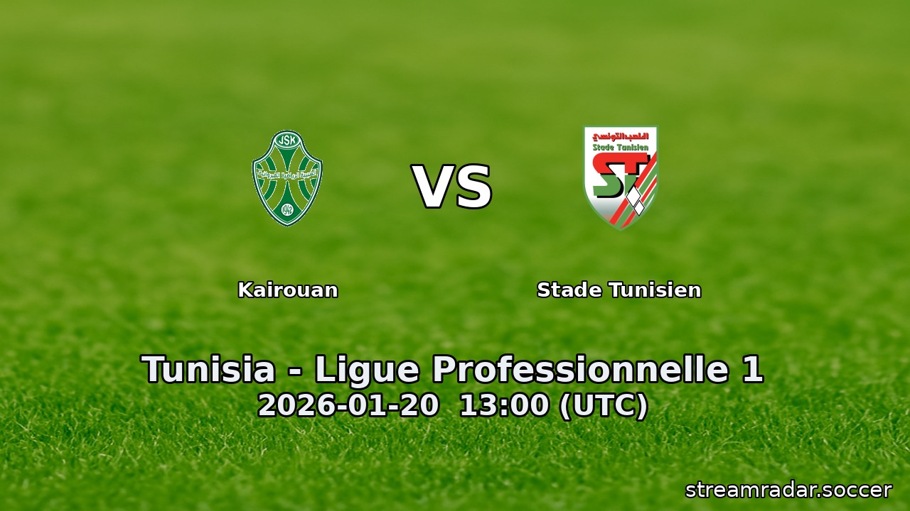Kairouan vs Stade Tunisien