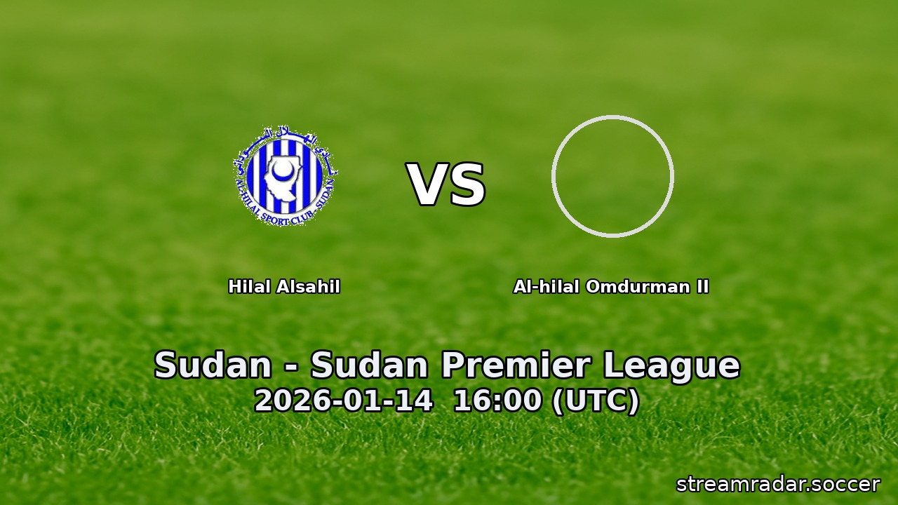 Hilal Alsahil vs Al-hilal Omdurman II