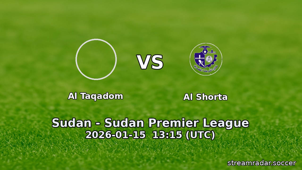 Al Taqadom vs Al Shorta