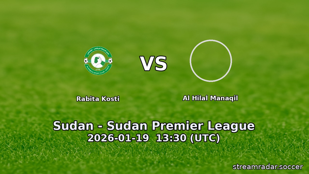 Rabita Kosti vs Al Hilal Manaqil
