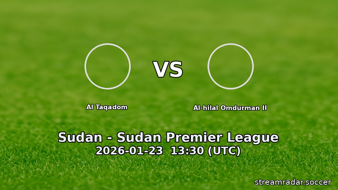 Al Taqadom vs Al-hilal Omdurman II