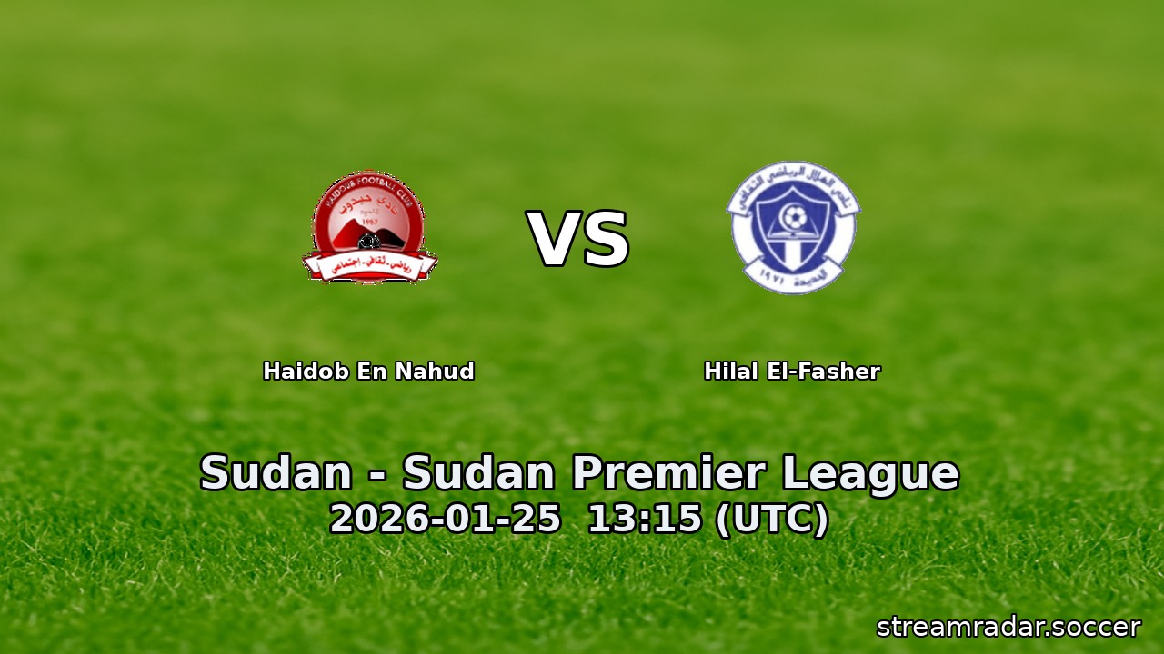 Haidob En Nahud vs Hilal El-Fasher