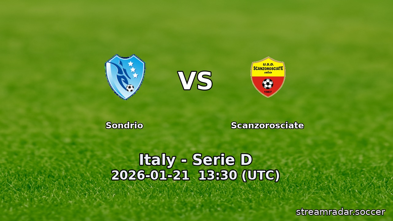 Sondrio vs Scanzorosciate