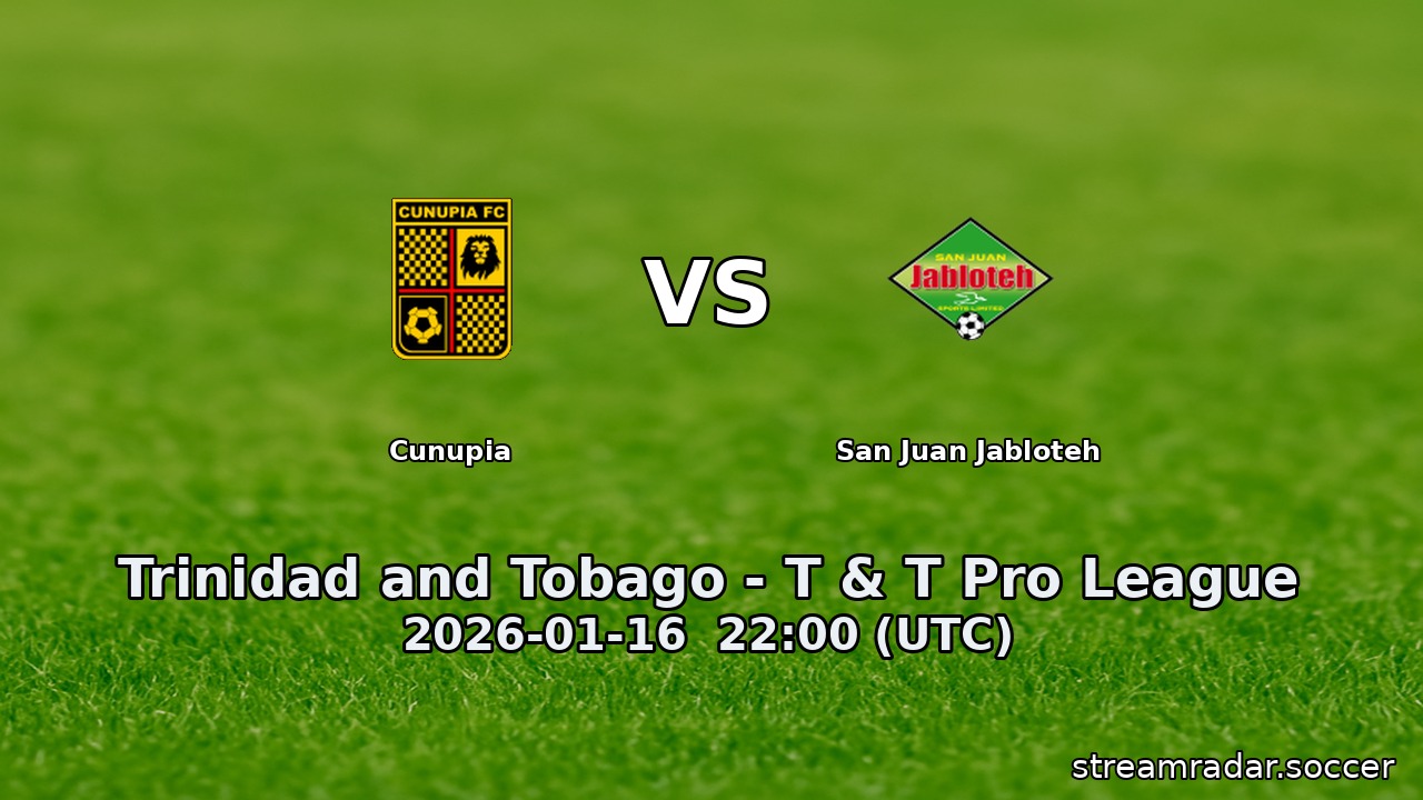 Cunupia vs San Juan Jabloteh