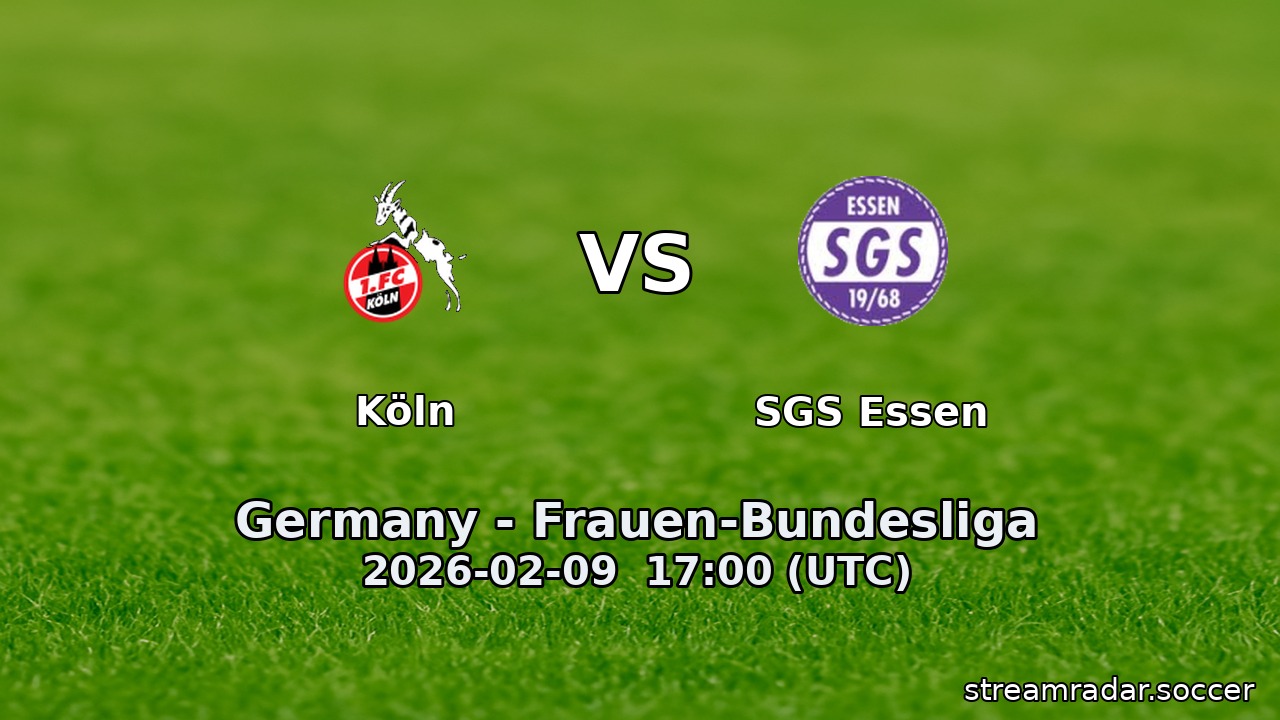 Köln vs SGS Essen
