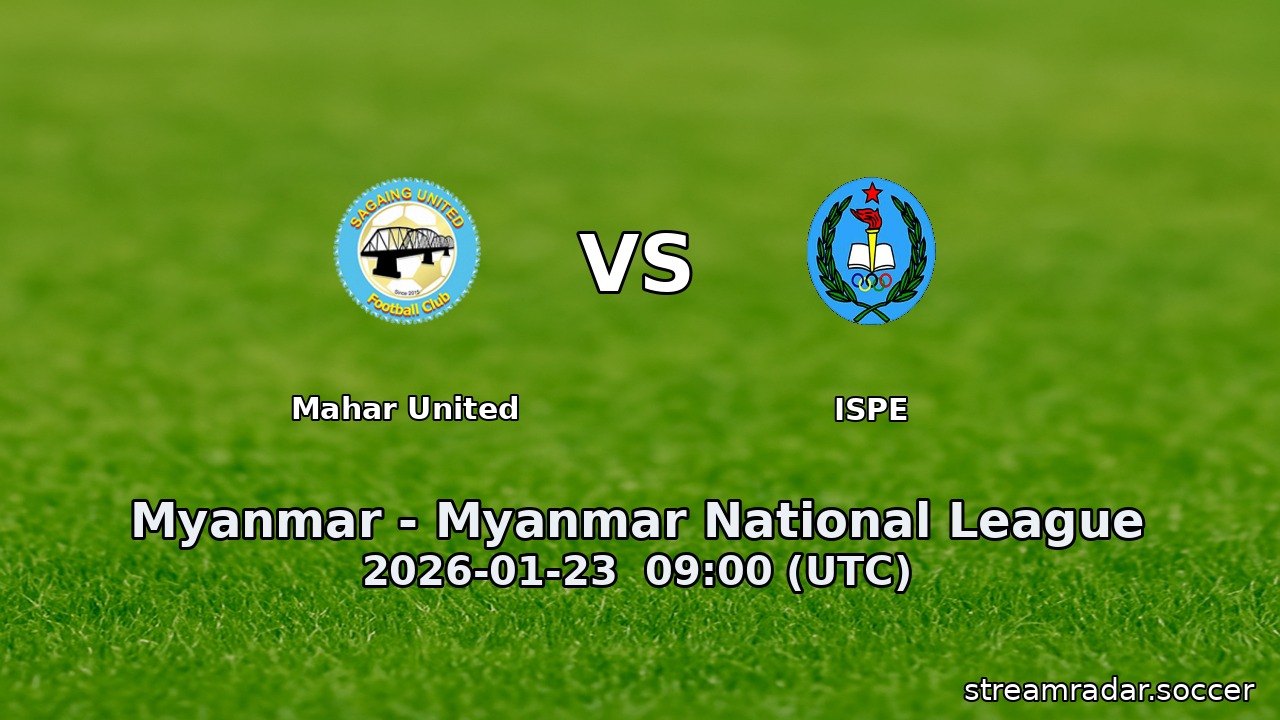 Mahar United vs ISPE