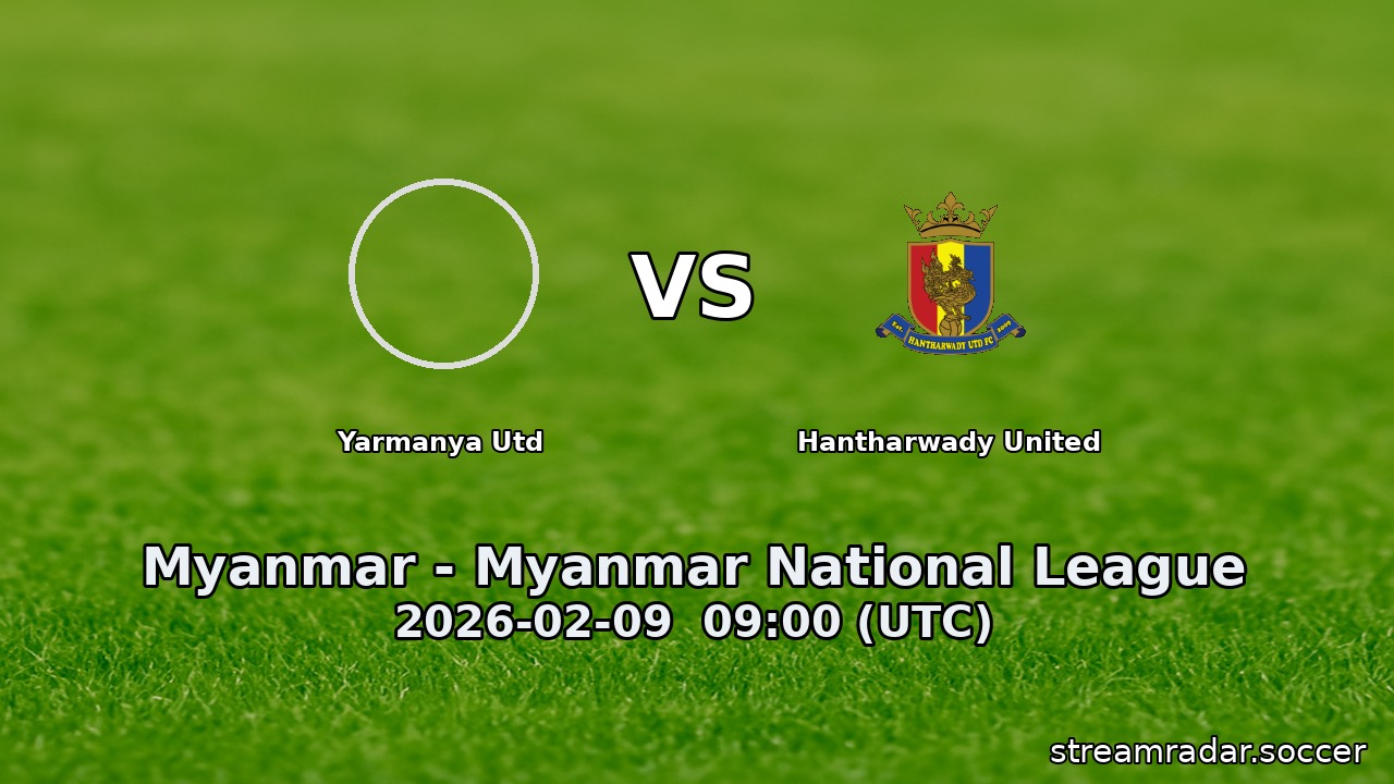 Yarmanya Utd vs Hantharwady United