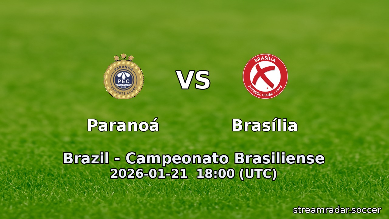 Paranoá vs Brasília