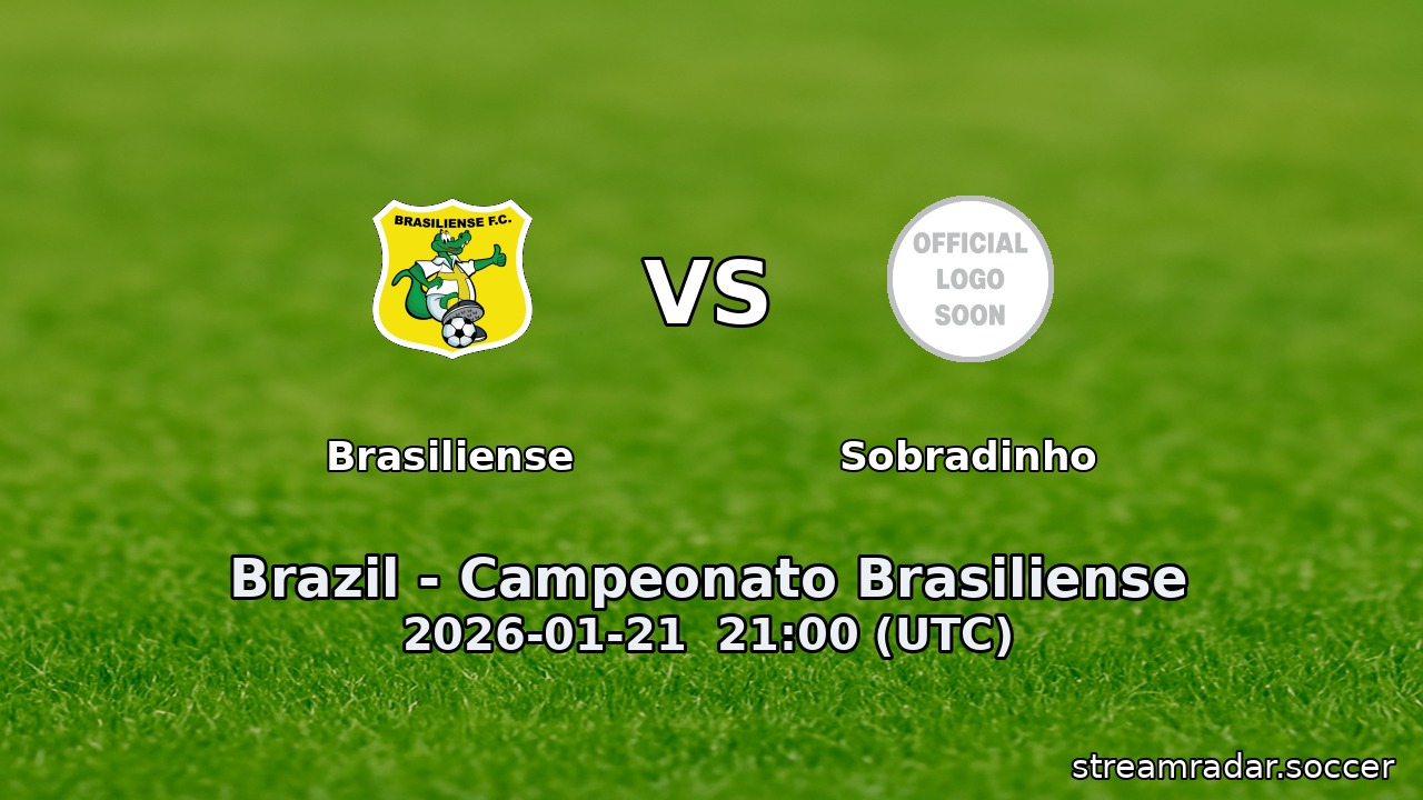 Brasiliense vs Sobradinho