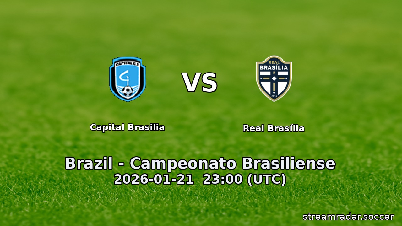 Capital Brasilia vs Real Brasília