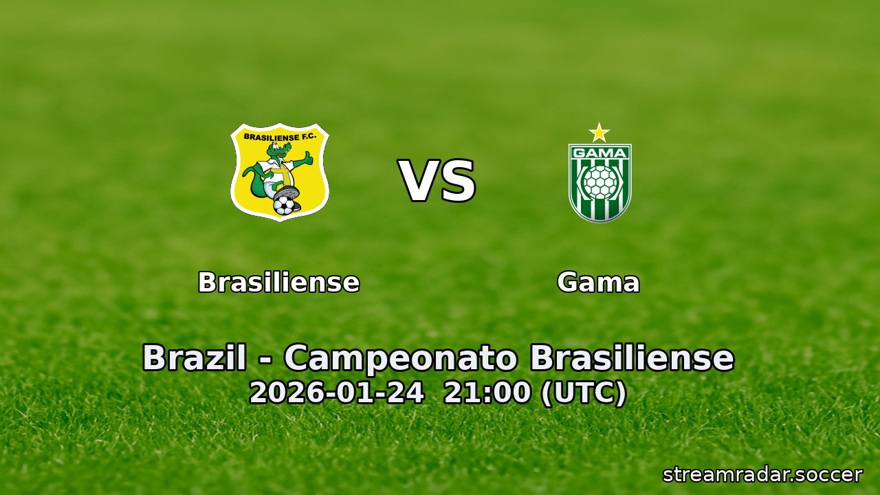 Brasiliense vs Gama