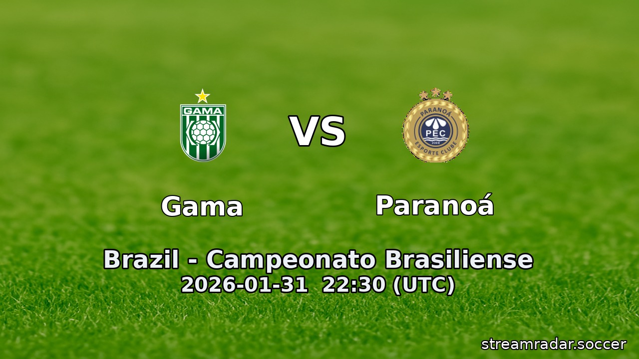 Gama vs Paranoá