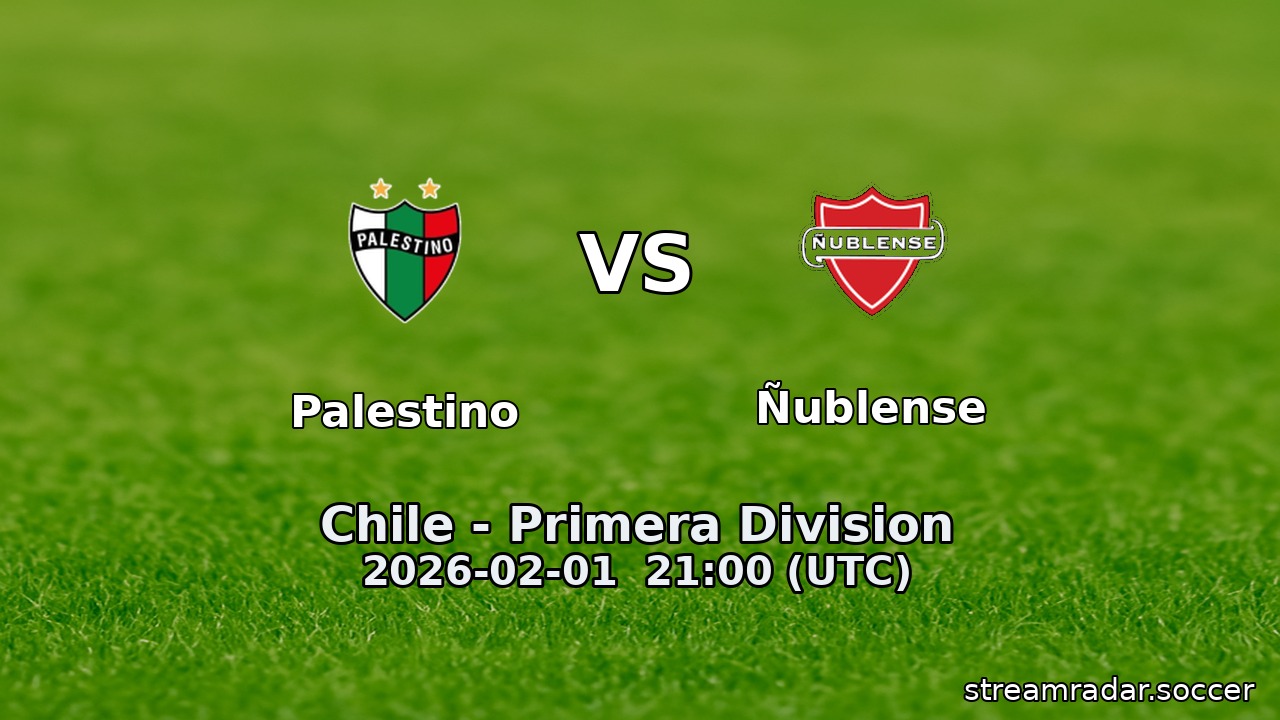 Palestino vs Ñublense