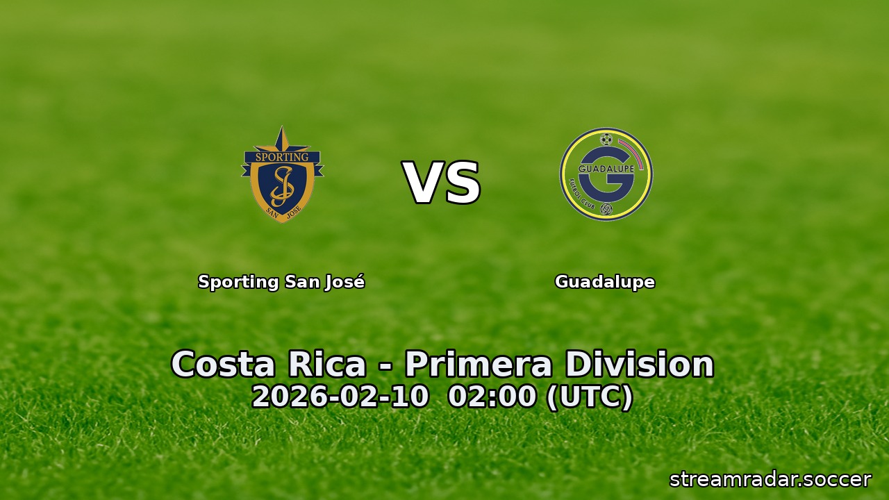 Sporting San José vs Guadalupe