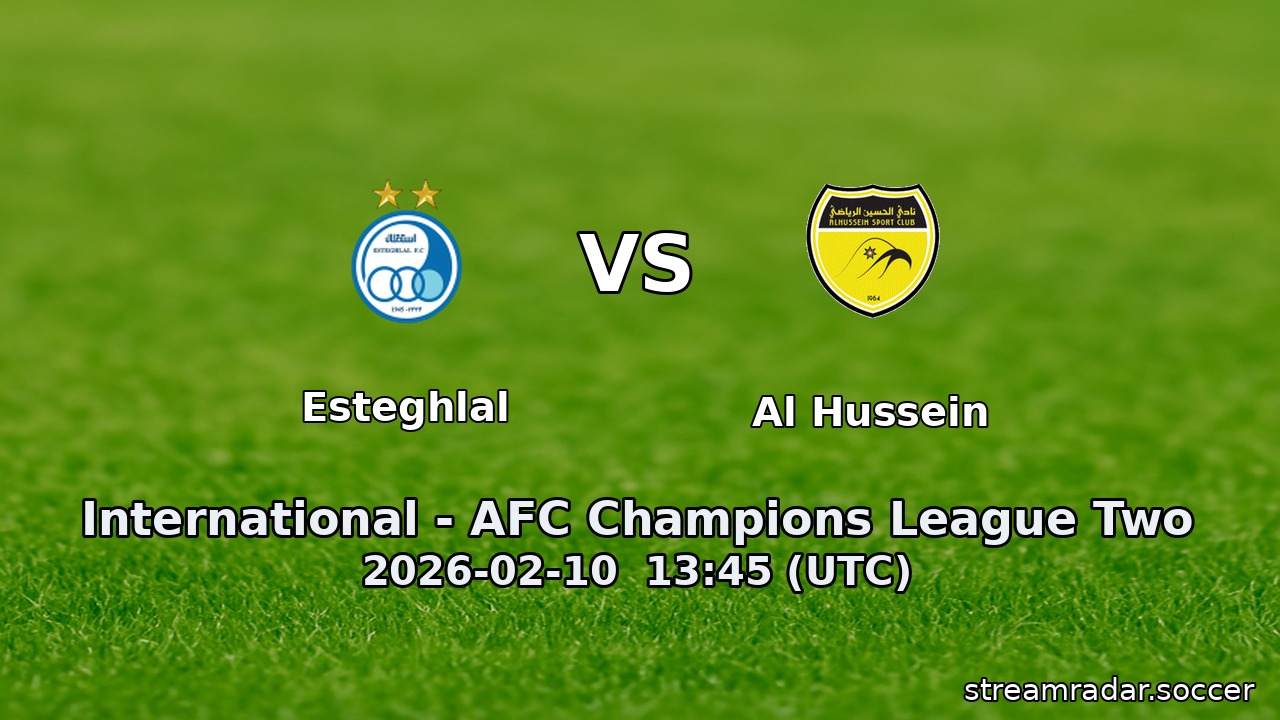 Esteghlal vs Al Hussein