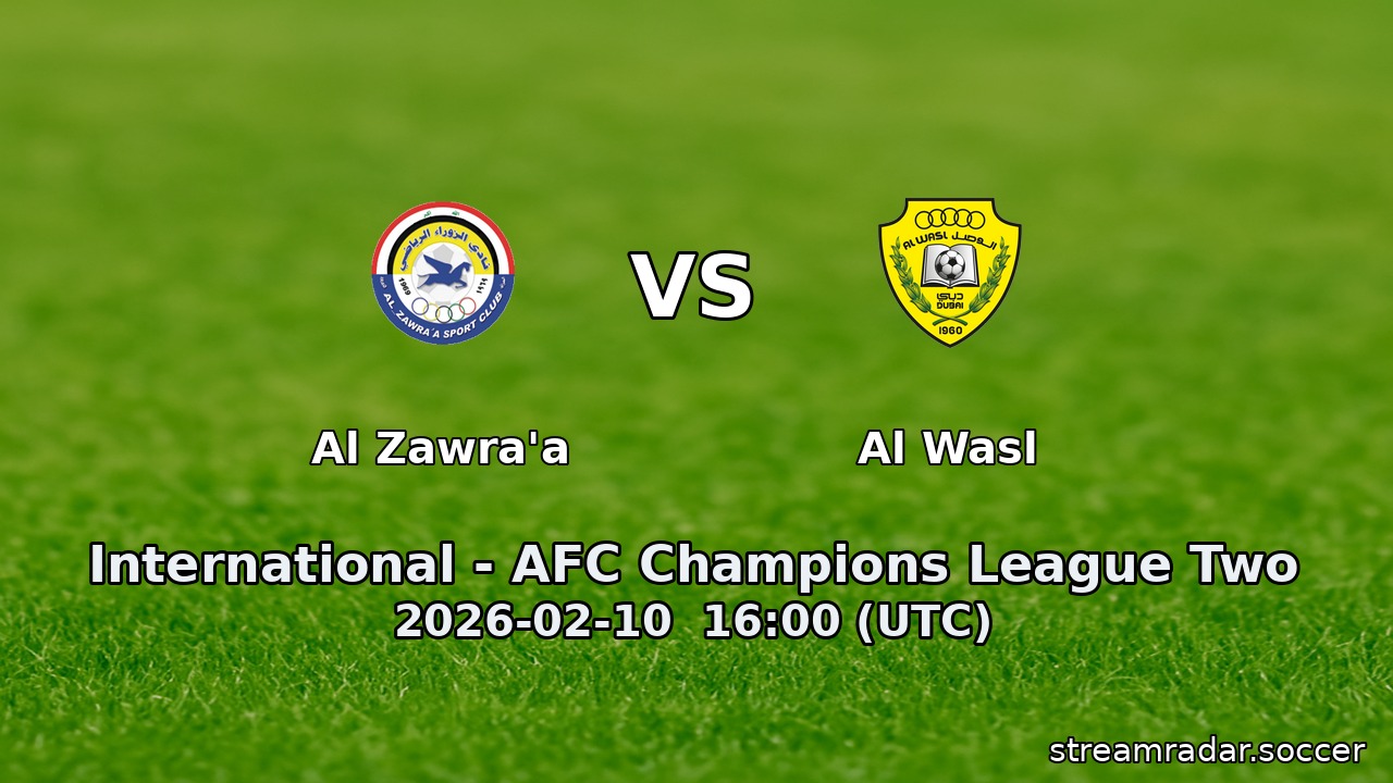 Al Zawra'a vs Al Wasl